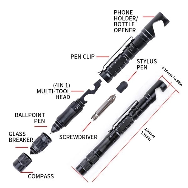 Tactical Pen with Phone Holder - Tactical Pen with Phone Holder - Image 1 of 2