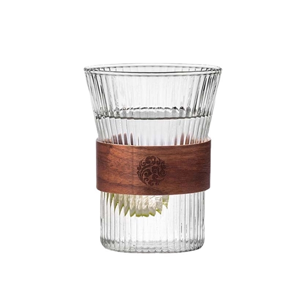 Heat-resistant Glass Cup With Bamboo Sleeve - Heat-resistant Glass Cup With Bamboo Sleeve - Image 0 of 5