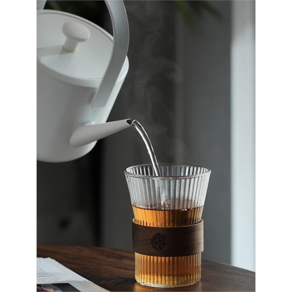 Heat-resistant Glass Cup With Bamboo Sleeve - Heat-resistant Glass Cup With Bamboo Sleeve - Image 5 of 5