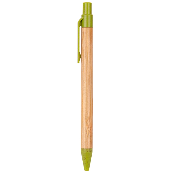 The Albury Bamboo Wheat Straw Click-Action Ballpoint Pen - The Albury Bamboo Wheat Straw Click-Action Ballpoint Pen - Image 6 of 8