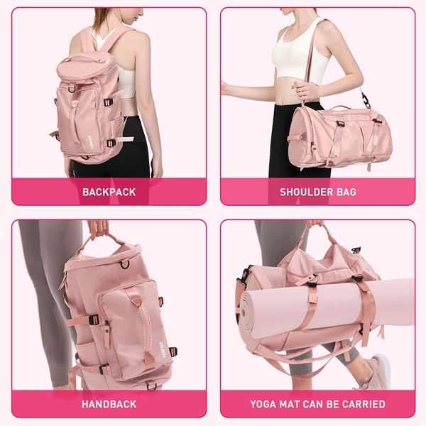 3 in 1 Travel Duffle Bag Daily Gym Backpack Tote - 3 in 1 Travel Duffle Bag Daily Gym Backpack Tote - Image 1 of 5