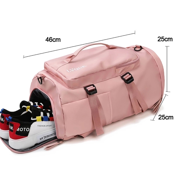 3 in 1 Travel Duffle Bag Daily Gym Backpack Tote - 3 in 1 Travel Duffle Bag Daily Gym Backpack Tote - Image 5 of 5