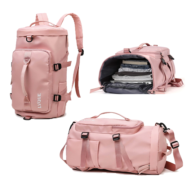 3 in 1 Travel Duffle Bag Daily Gym Backpack Tote - 3 in 1 Travel Duffle Bag Daily Gym Backpack Tote - Image 0 of 5