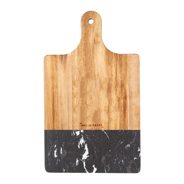 Black Marble and Wood Cutting Board - Black Marble and Wood Cutting Board - Image 2 of 4