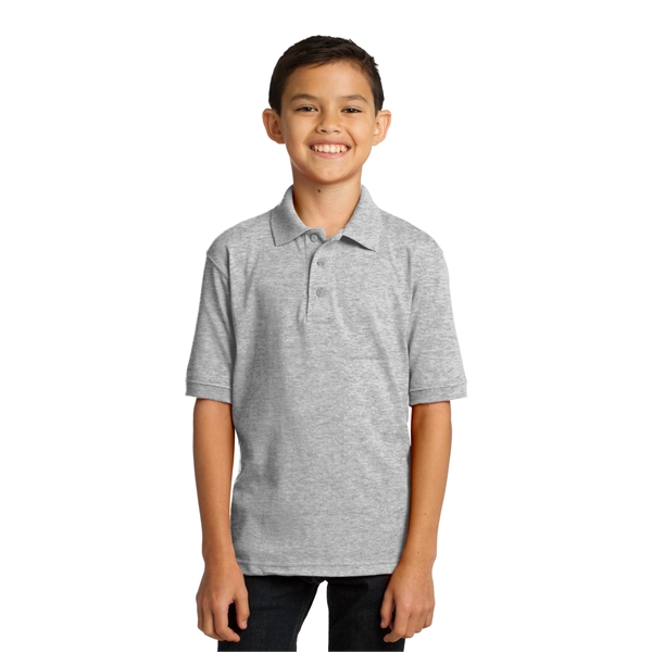 Port & Company Youth Core Blend Jersey Knit Polo. - Port & Company Youth Core Blend Jersey Knit Polo. - Image 0 of 56