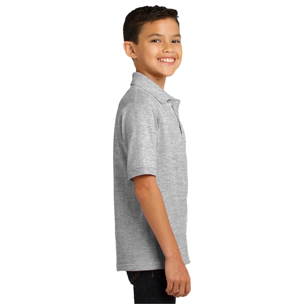 Port & Company Youth Core Blend Jersey Knit Polo. - Port & Company Youth Core Blend Jersey Knit Polo. - Image 2 of 56