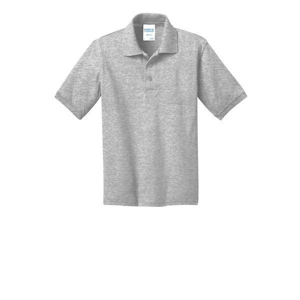 Port & Company Youth Core Blend Jersey Knit Polo. - Port & Company Youth Core Blend Jersey Knit Polo. - Image 3 of 56