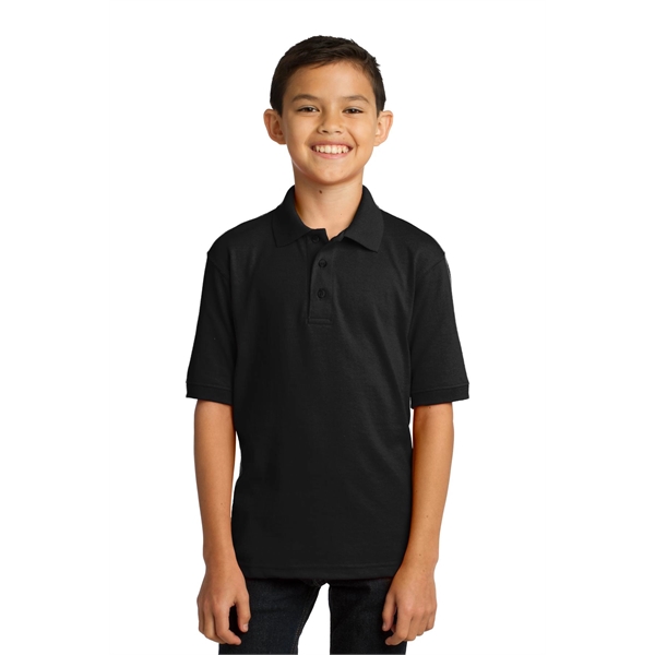 Port & Company Youth Core Blend Jersey Knit Polo. - Port & Company Youth Core Blend Jersey Knit Polo. - Image 53 of 56