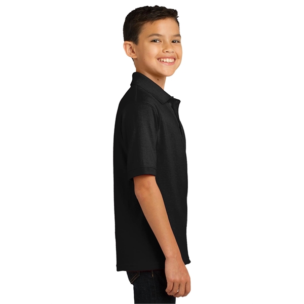 Port & Company Youth Core Blend Jersey Knit Polo. - Port & Company Youth Core Blend Jersey Knit Polo. - Image 55 of 56
