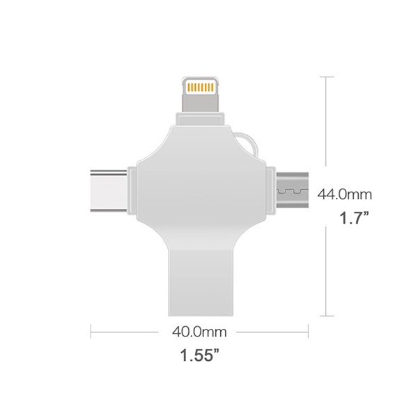 4 in 1 USB Flash Drive 8GB - 4 in 1 USB Flash Drive 8GB - Image 2 of 3