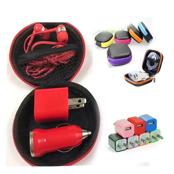 Travel Tech Kit in Zippered Case - Travel Tech Kit in Zippered Case - Image 1 of 2