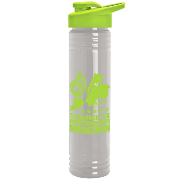 The Adventure -32 oz. Transparent Bottle with Drink thru lid - The Adventure -32 oz. Transparent Bottle with Drink thru lid - Image 1 of 12