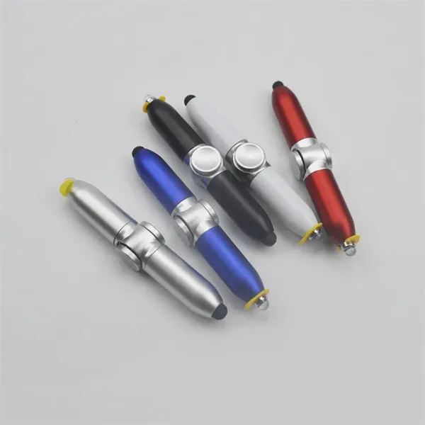 1.0mm Fidget Spinner Pen LED Light Stylus Ballpoint - 1.0mm Fidget Spinner Pen LED Light Stylus Ballpoint - Image 0 of 3
