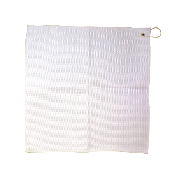 16" x 16" Full Bleed Microfiber Waffle Towel - 16" x 16" Full Bleed Microfiber Waffle Towel - Image 1 of 1