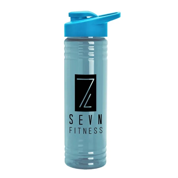 24 oz. Slim Fit UpCycle rPET Bottle with Drink-thru lid - 24 oz. Slim Fit UpCycle rPET Bottle with Drink-thru lid - Image 0 of 4