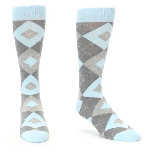 Stock ready Argyle premium dress Socks w/ Custom embroidered - Stock ready Argyle premium dress Socks w/ Custom embroidered - Image 1 of 9