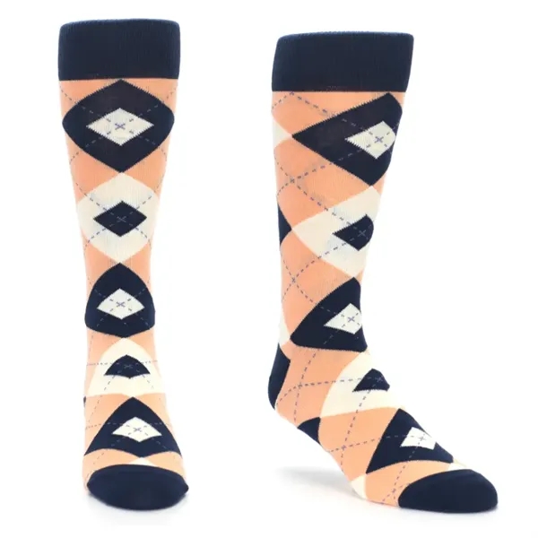 Stock ready Argyle premium dress Socks w/ Custom embroidered - Stock ready Argyle premium dress Socks w/ Custom embroidered - Image 2 of 9