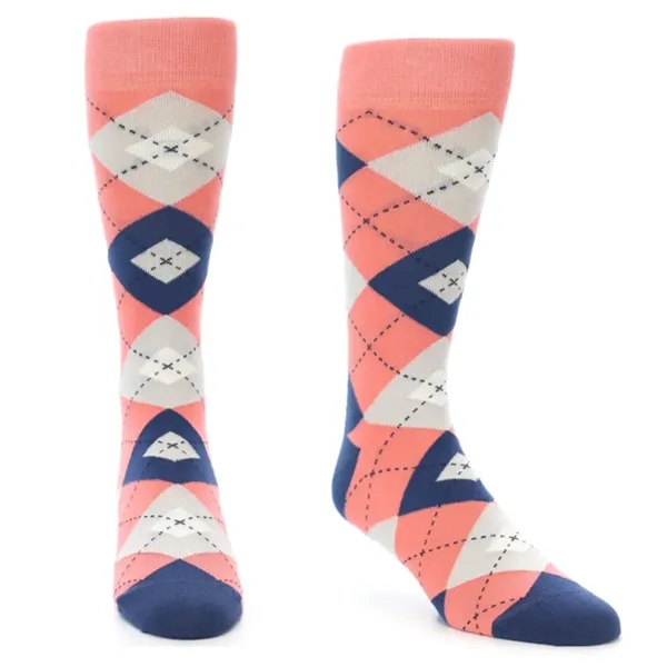 Stock ready Argyle premium dress Socks w/ Custom embroidered - Stock ready Argyle premium dress Socks w/ Custom embroidered - Image 5 of 9