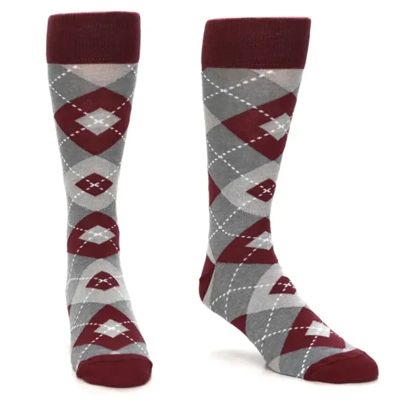 Stock ready Argyle premium dress Socks w/ Custom embroidered - Stock ready Argyle premium dress Socks w/ Custom embroidered - Image 7 of 9