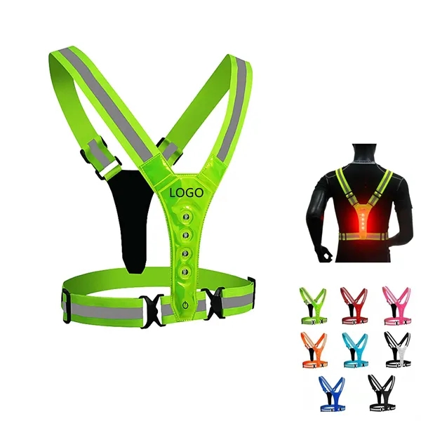 High Visibility Running Light Reflective Vest - High Visibility Running Light Reflective Vest - Image 3 of 3