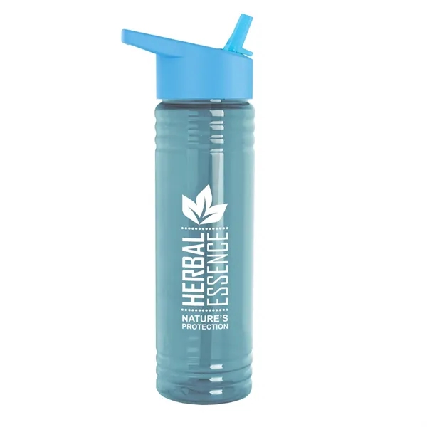 24 oz Slim Fit Water Bottles with Flip Straw - Digital