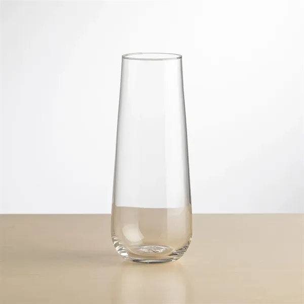 Cannes Stemless Flute - Deep Etch
