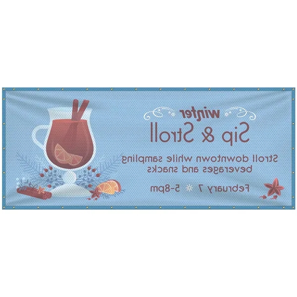 5' x 12' Polyester Mesh Banner - 5' x 12' Polyester Mesh Banner - Image 2 of 12