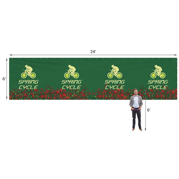 6' x 24' Polyester Mesh Banner - 6' x 24' Polyester Mesh Banner - Image 10 of 12