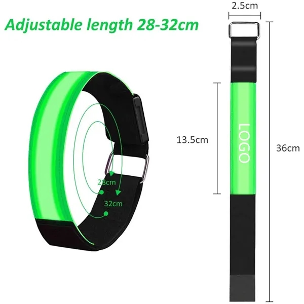 LED Armband Adjustable Reflective Flashing Strips - LED Armband Adjustable Reflective Flashing Strips - Image 5 of 6