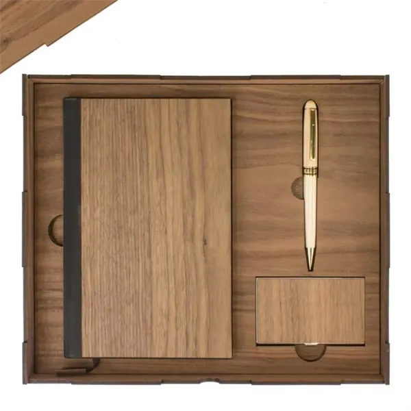 Wood Executive Gift Set - Wood Executive Gift Set - Image 2 of 2