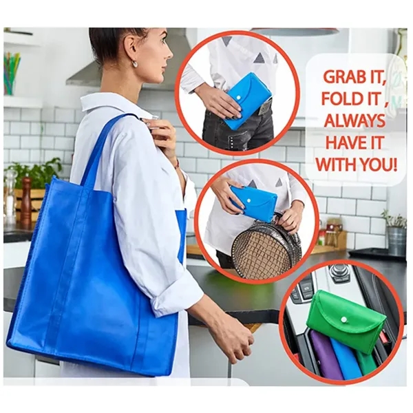 Reusable Foldable Grocery Bags For Shopping - Reusable Foldable Grocery Bags For Shopping - Image 2 of 2