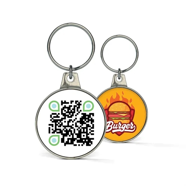 QR Code Metal Keychain - QR Code Metal Keychain - Image 9 of 9