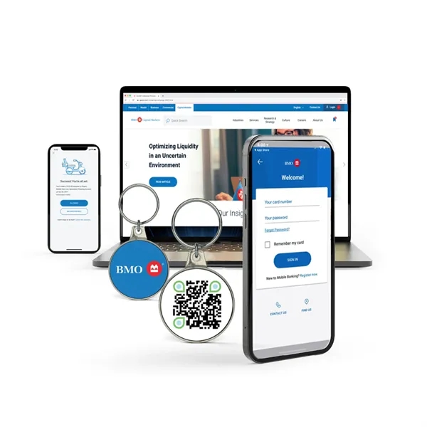 QR Code Metal Keychain - QR Code Metal Keychain - Image 6 of 9