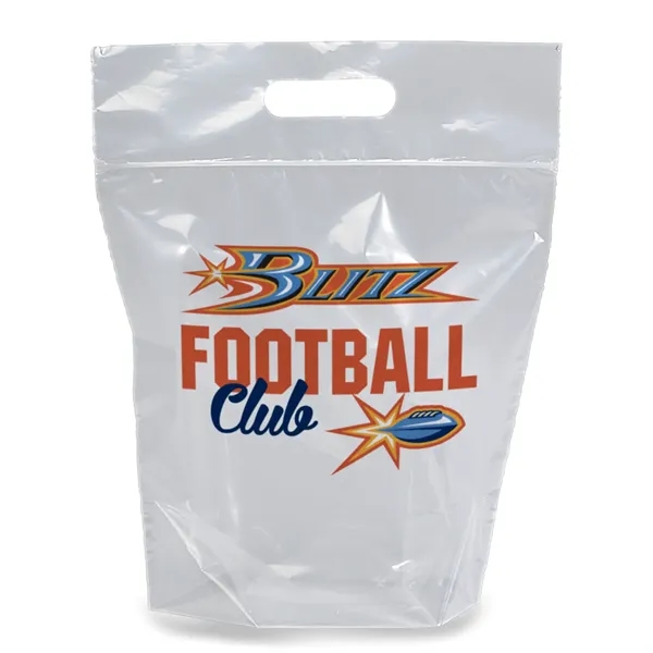 Zip Closure Die Cut Handle Bag - Dynamic Color