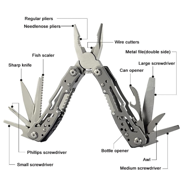Multitool Folding Pliers With Screwdriver - Multitool Folding Pliers With Screwdriver - Image 1 of 5