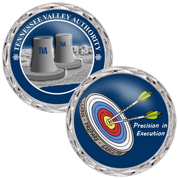 2" Speed Challenge Coin - Diamond Cut Edge - 2" Speed Challenge Coin - Diamond Cut Edge - Image 3 of 9