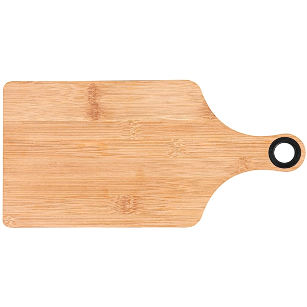 The Genoa 14-Inch Bamboo Cutting Board with Handle - The Genoa 14-Inch Bamboo Cutting Board with Handle - Image 4 of 4