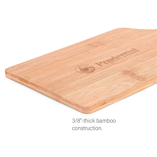 The Genoa 14-Inch Bamboo Cutting Board with Handle - The Genoa 14-Inch Bamboo Cutting Board with Handle - Image 3 of 4