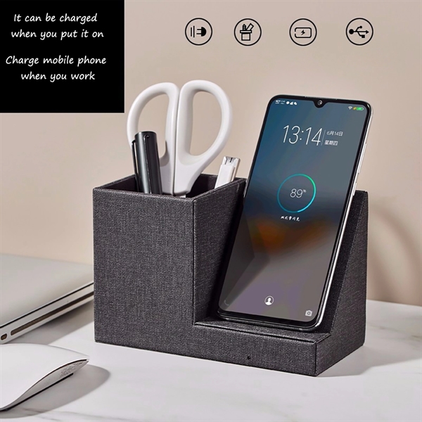 Desk Organizer Wireless Charger - Desk Organizer Wireless Charger - Image 1 of 5