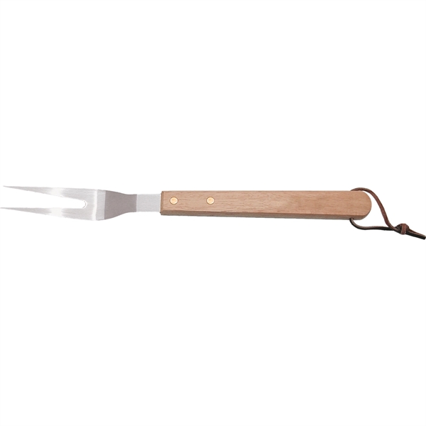 Deluxe Wood Handle BBQ  Fork - Deluxe Wood Handle BBQ  Fork - Image 1 of 3