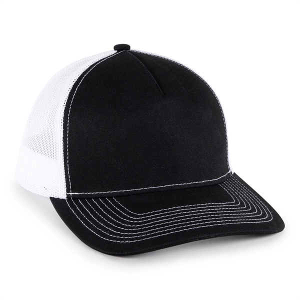 Premium 5 Panel Trucker - Premium 5 Panel Trucker - Image 3 of 10