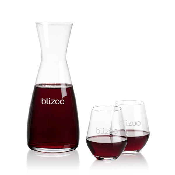 Portofino Carafe & Reina Stemless Wine