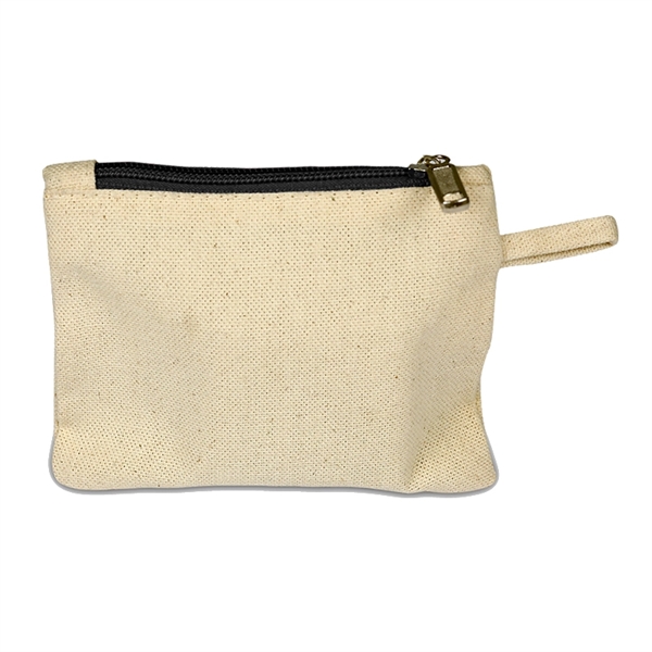 Canvas Zipper Pouch Plum Grove