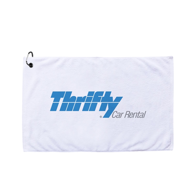 MaxxColor Premium White Golf Towel ( 16" x 25" ) - MaxxColor Premium White Golf Towel ( 16" x 25" ) - Image 1 of 1