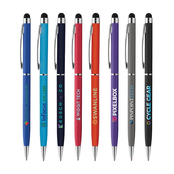 UltraSlim Softy w/ Stylus - Laser Engraved - Metal Pen