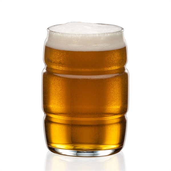 Barrel Beer Glass - Deep Etch - Barrel Beer Glass - Deep Etch - Image 1 of 1