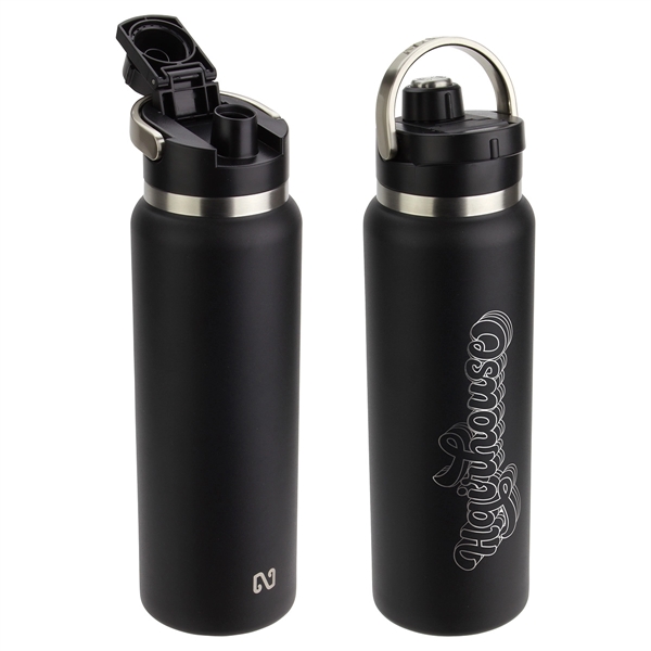 40oz Icon Stainless Steel Water Bottle w/ Screw Top