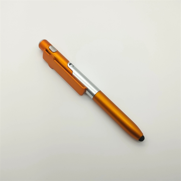 Folding LED Light Mobile Phone Stand Touch Ballpoint Pen - Folding LED Light Mobile Phone Stand Touch Ballpoint Pen - Image 4 of 4