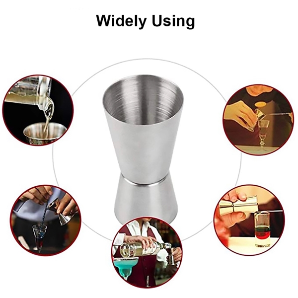 Double Side Stainless Steel Jigger Cup - Double Side Stainless Steel Jigger Cup - Image 1 of 3