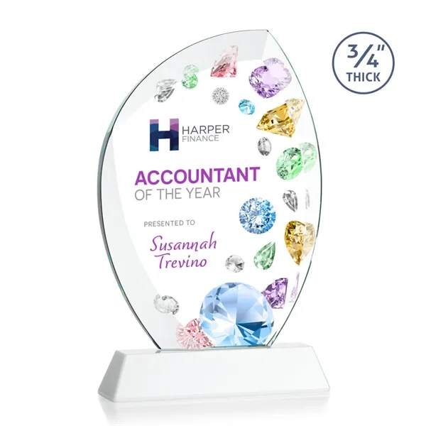 Wichita VividPrint™ Award on Newhaven Base - White
